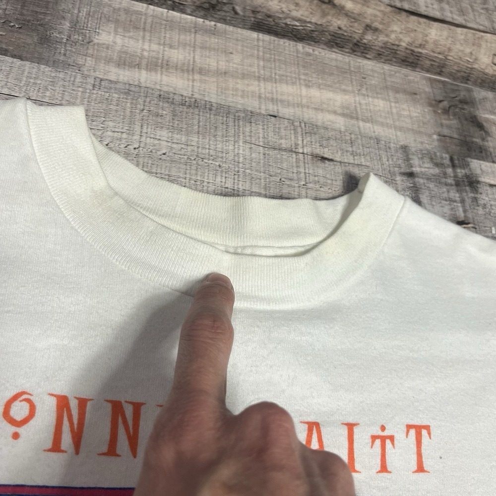 Bonnie Raitt Shirt Size XL White Vintage 90s Luck Of The Draw Band Tee - Picture 10 of 10